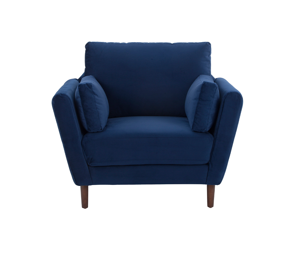 Sillón Levanto pata nogal - Azul oscuro