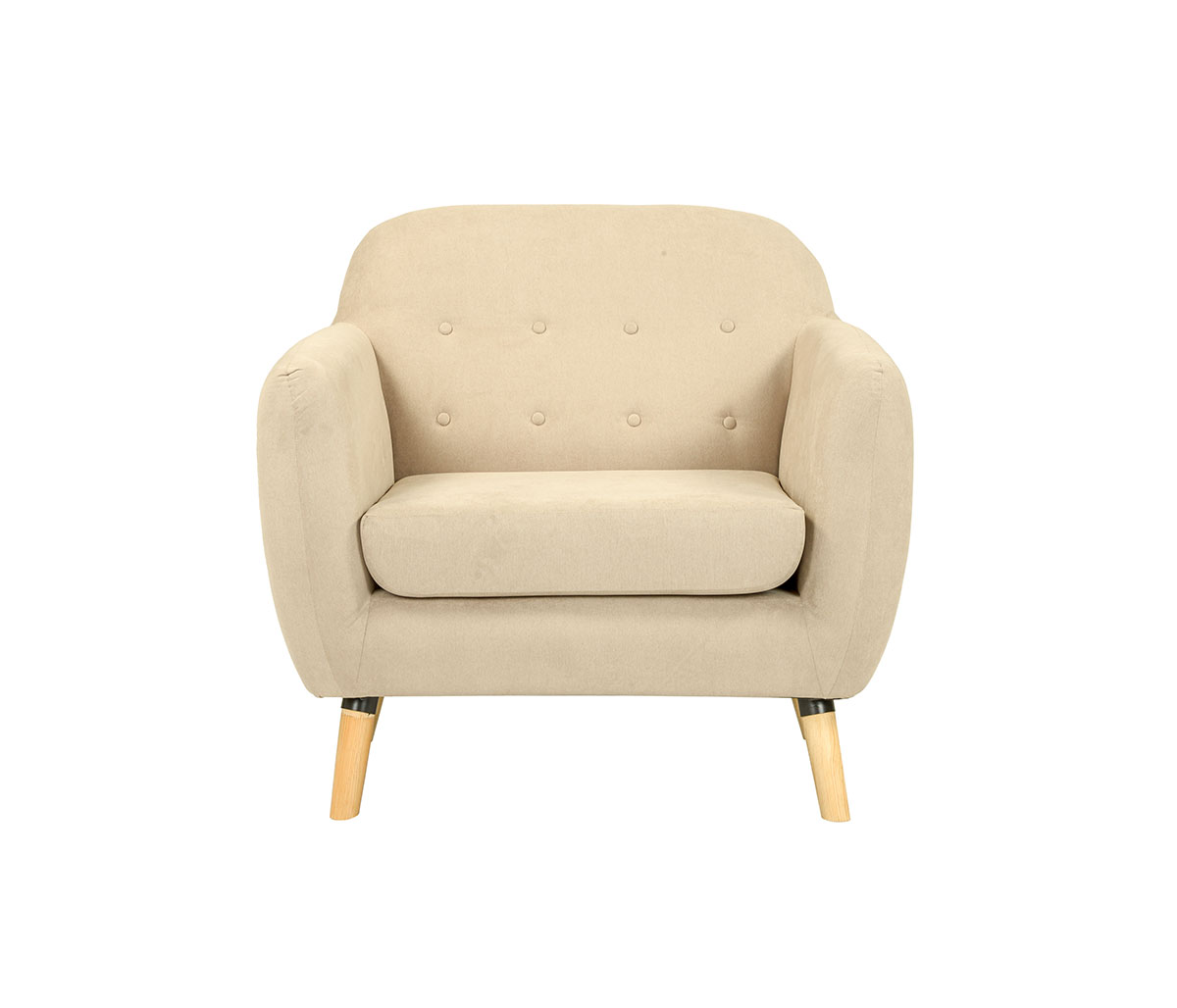 Sillón San Blas pata encino - Beige
