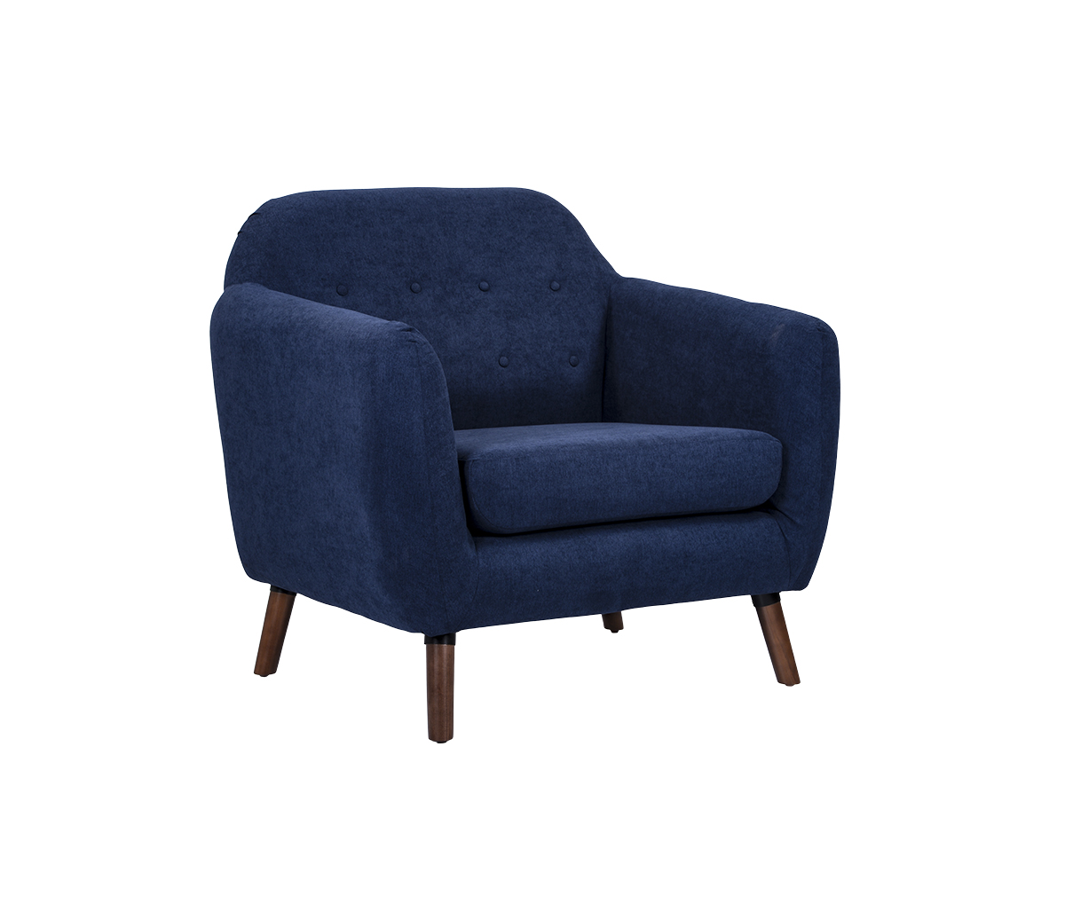 Sillón San Blas pata nogal - Azul