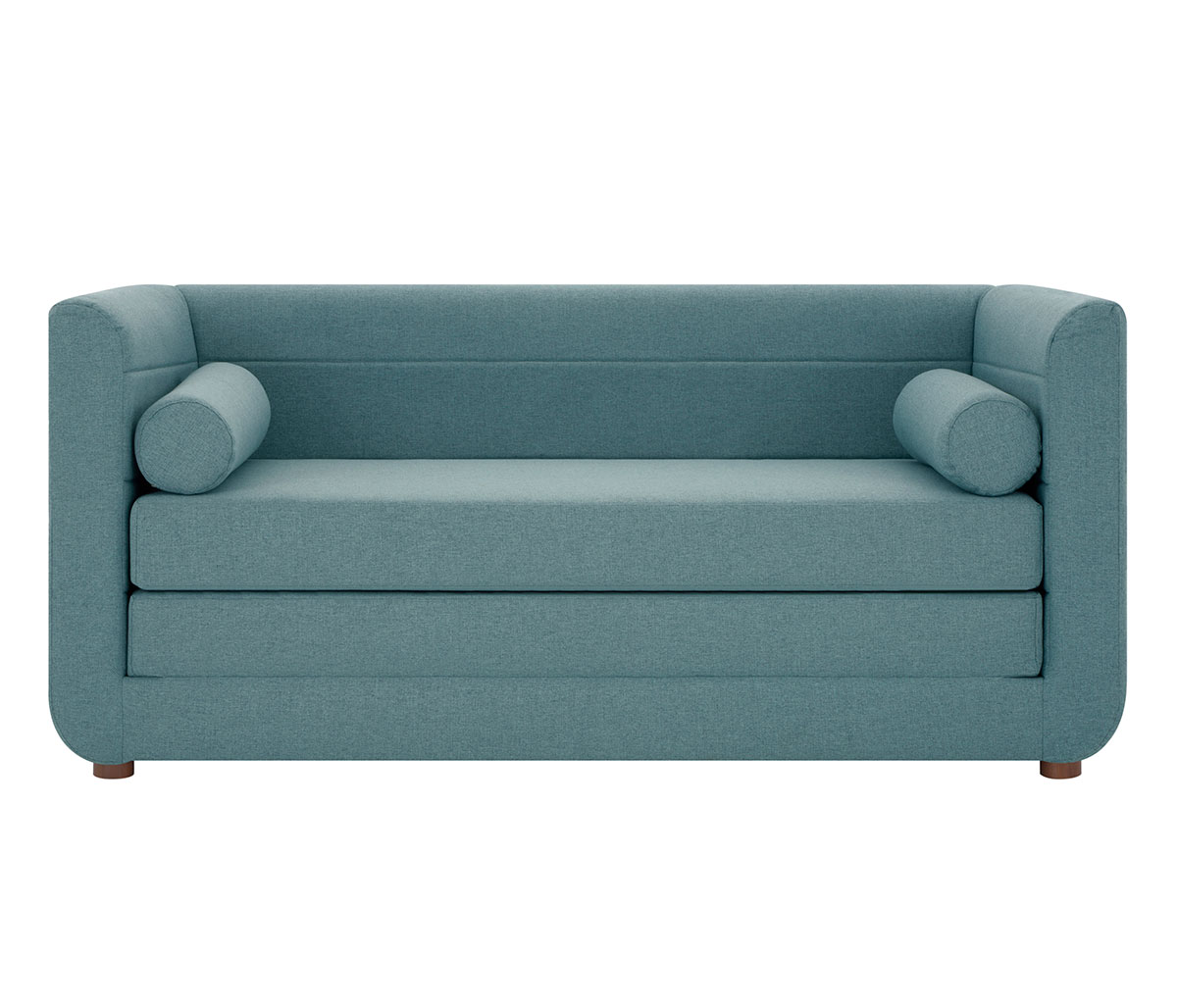 Sofá cama Basil pata nogal - Verde