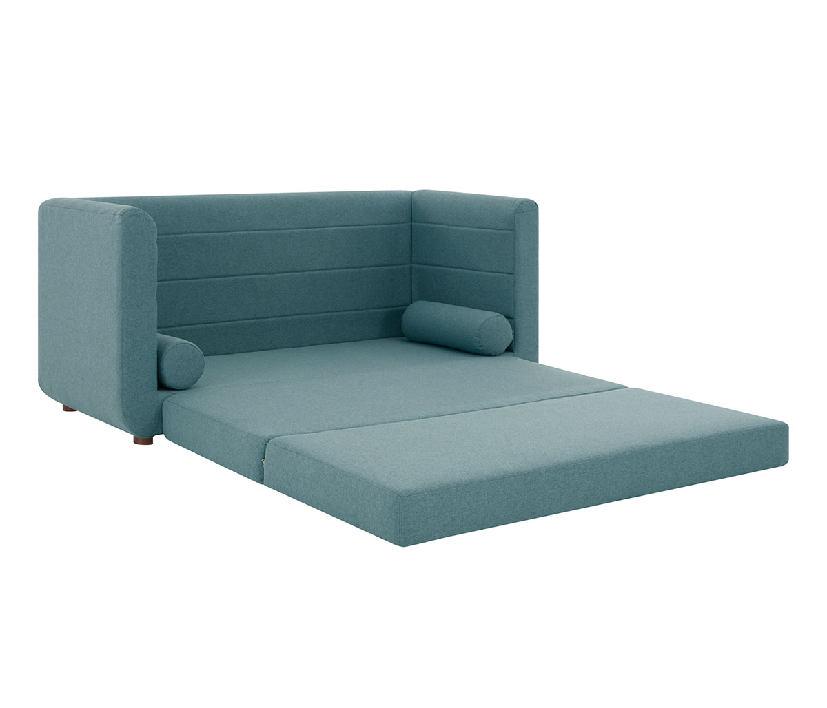Sofá cama Basil pata nogal - Verde