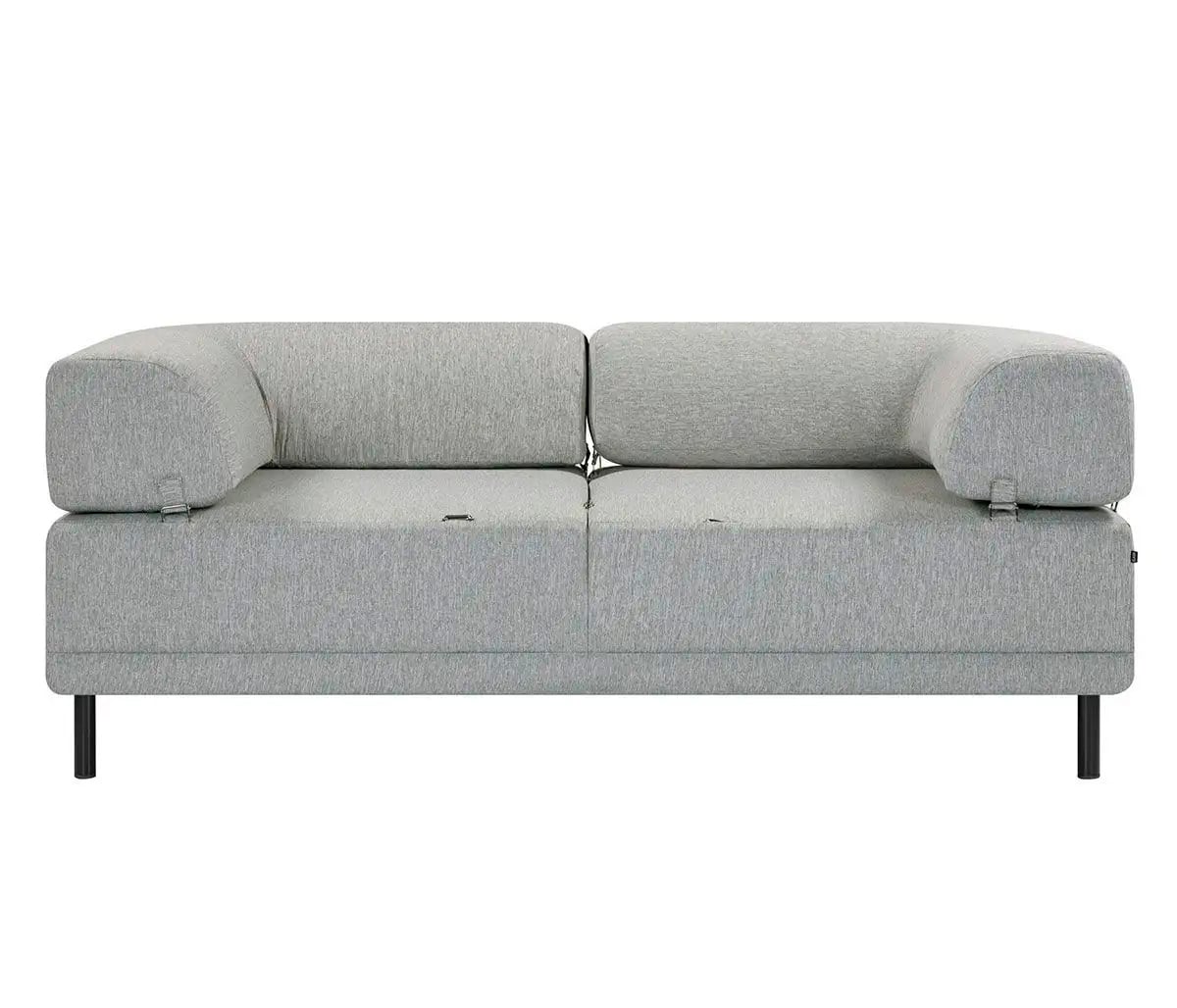 Sofá cama Santa Cecilia pata negra - Gris claro