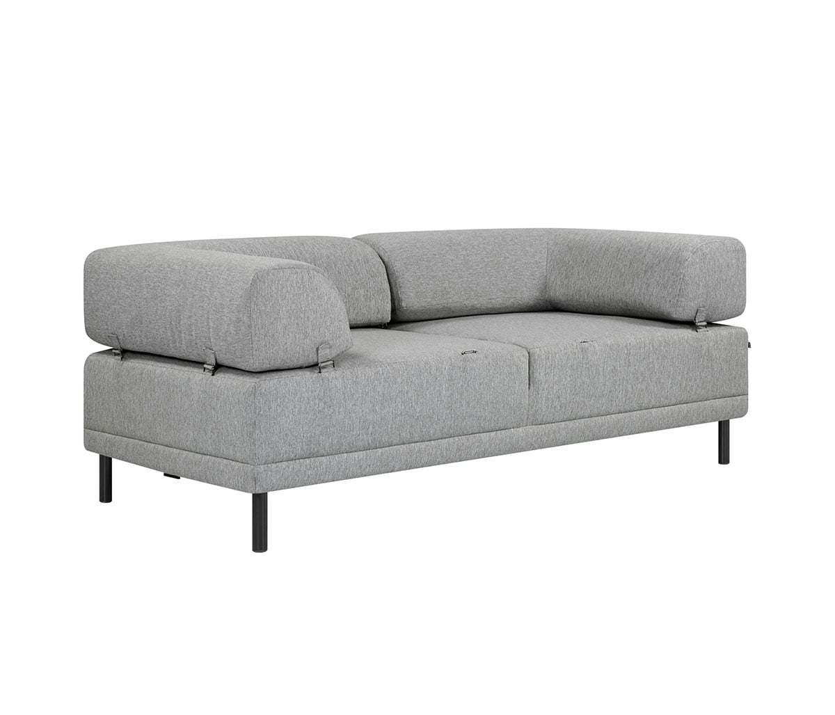 Sofá cama Santa Cecilia pata negra - Gris claro