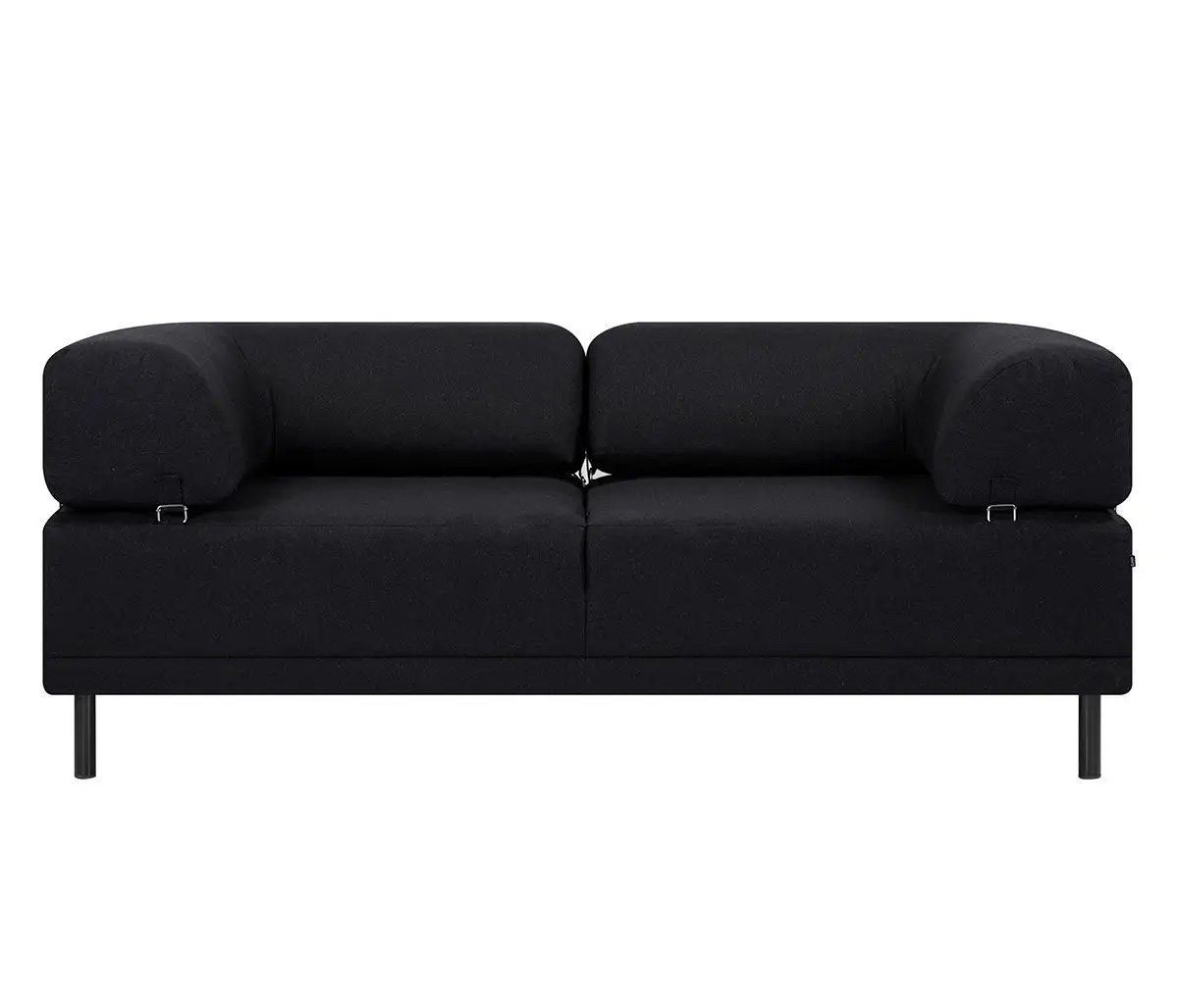 Sofá cama Santa Cecilia pata negra - Negro