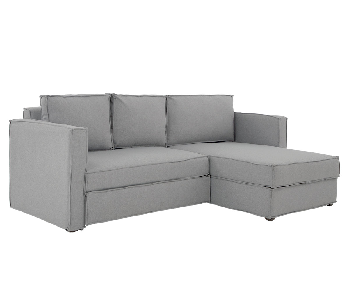 Sofá cama Yamanik derecho - Gris claro