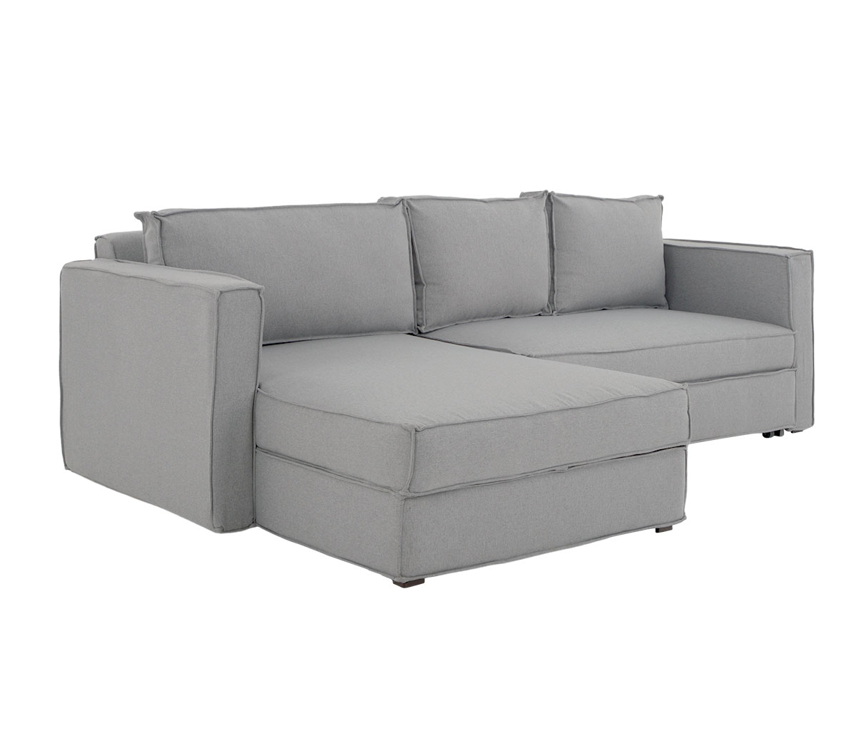 Sofá cama Yamanik izquierdo - Gris claro