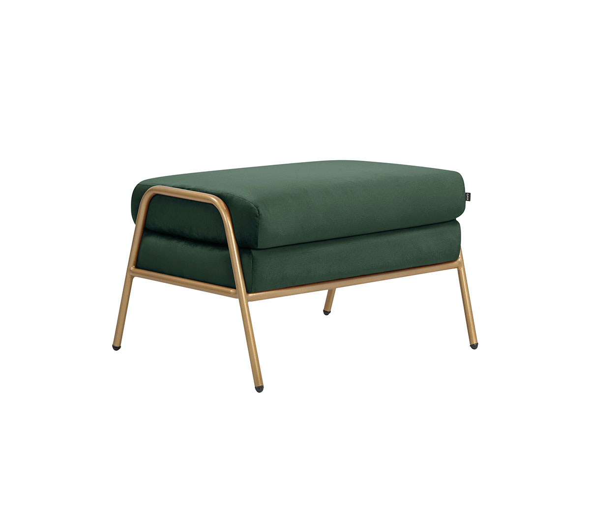 Taburete Tuxama pata dorada - Verde
